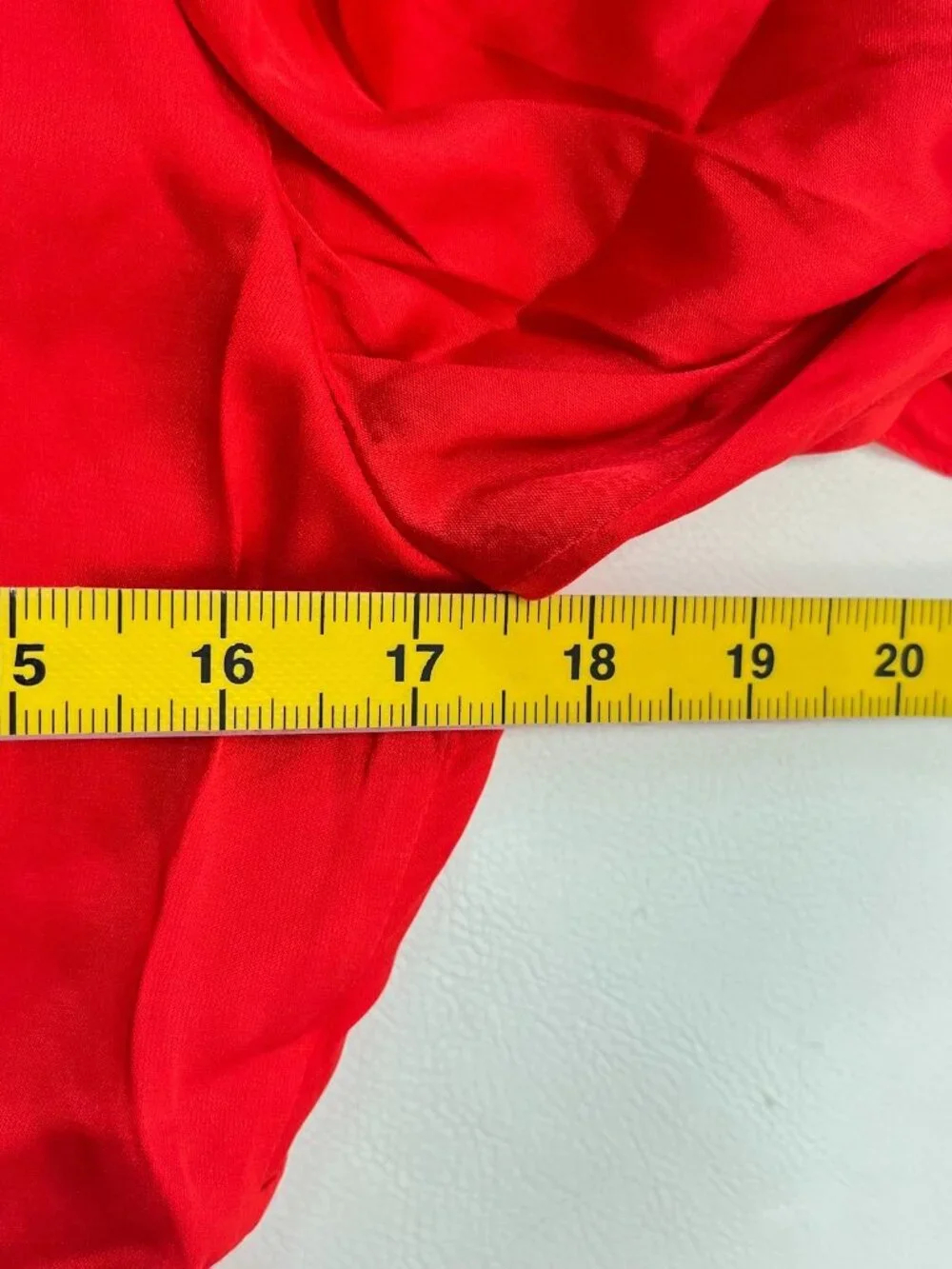 NWOT Farm Rio Red Gathered Midi Dress Size M - Picture 12 of 14